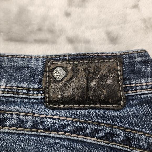 Silver Jeans Womens W25/L33.5* Blue Tuesday 16 1/2" Low Rise Bootcut Stretch - Picture 9 of 16